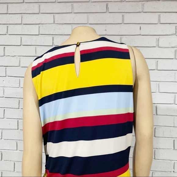 Julia Jordan Stripe Side Ruched Knit Dress - Picture 7 of 12